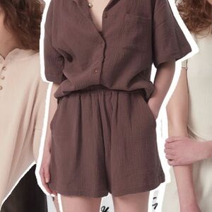 Sister Katie organic cotton gauze shorts